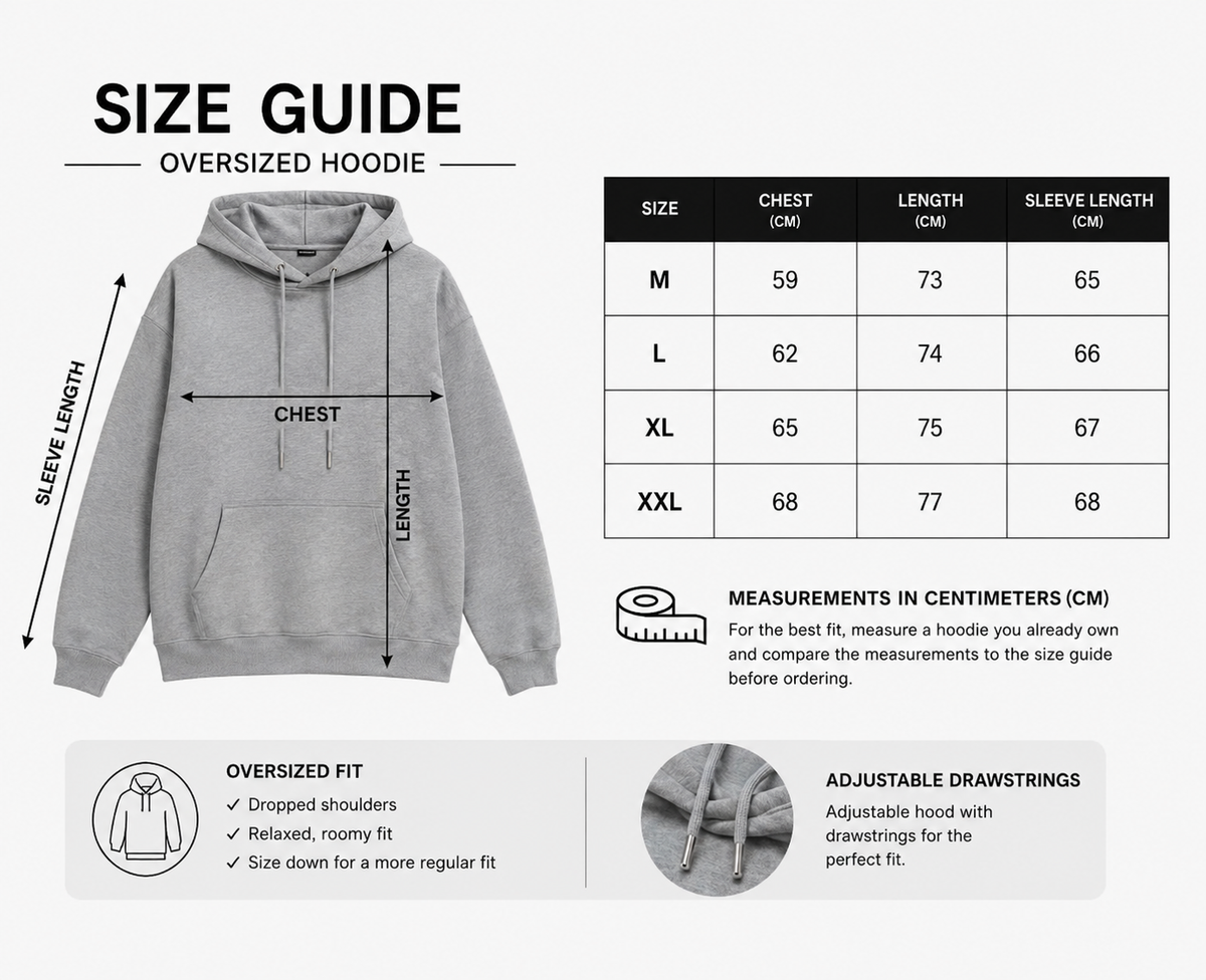 Heavyweight Oversized StreetWear Grey Hoodie by Nexiffy