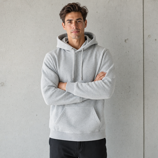 Heavyweight Oversized StreetWear Grey Hoodie by Nexiffy