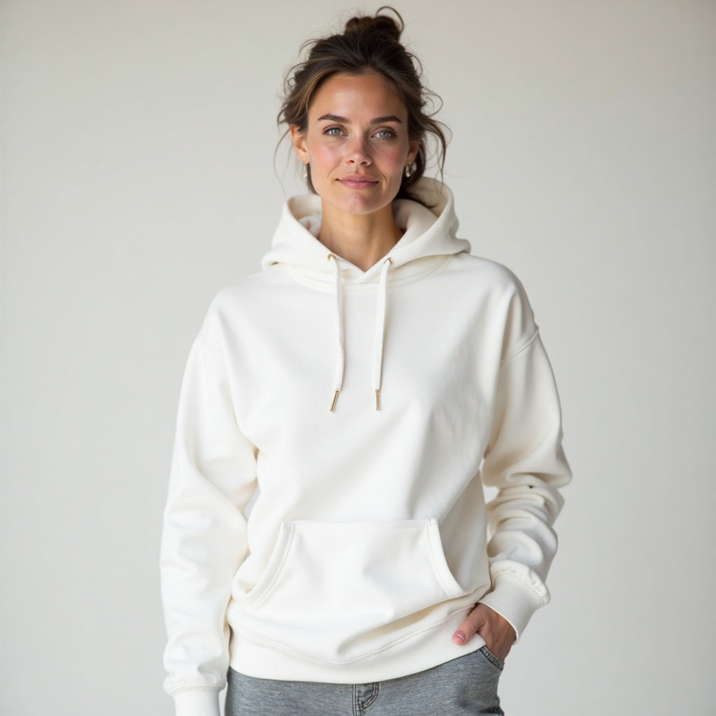 Imported White Unisex Hoodie by Nexiffy