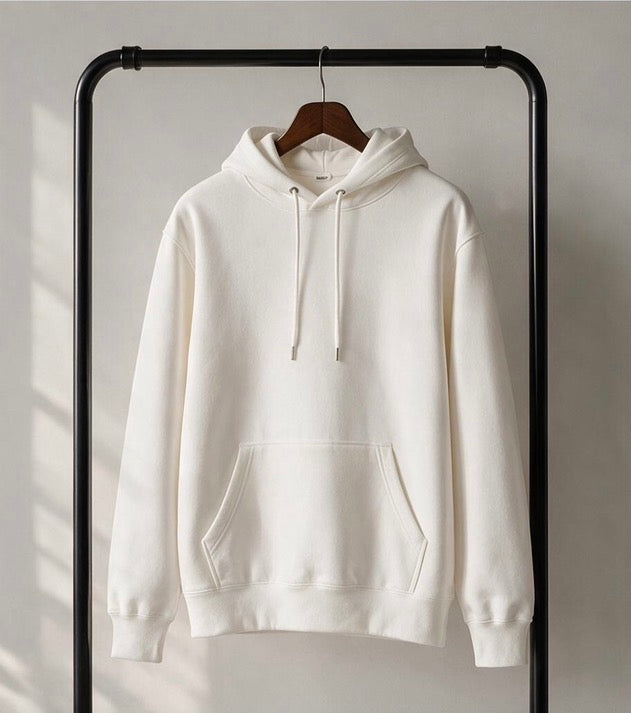 Imported White Unisex Hoodie by Nexiffy