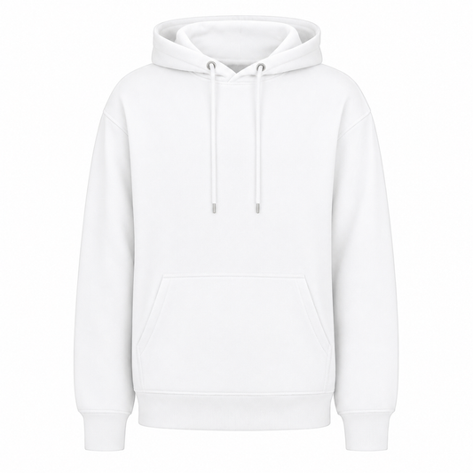 Heavyweight Oversized StreetWear White Hoodie by Nexiffy