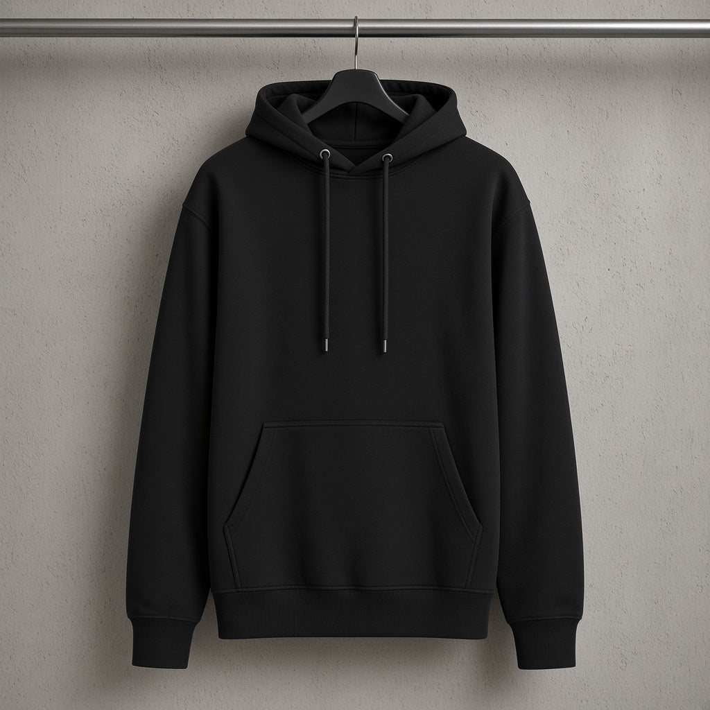 Heavyweight Oversized StreetWear Black Hoodie by Nexiffy